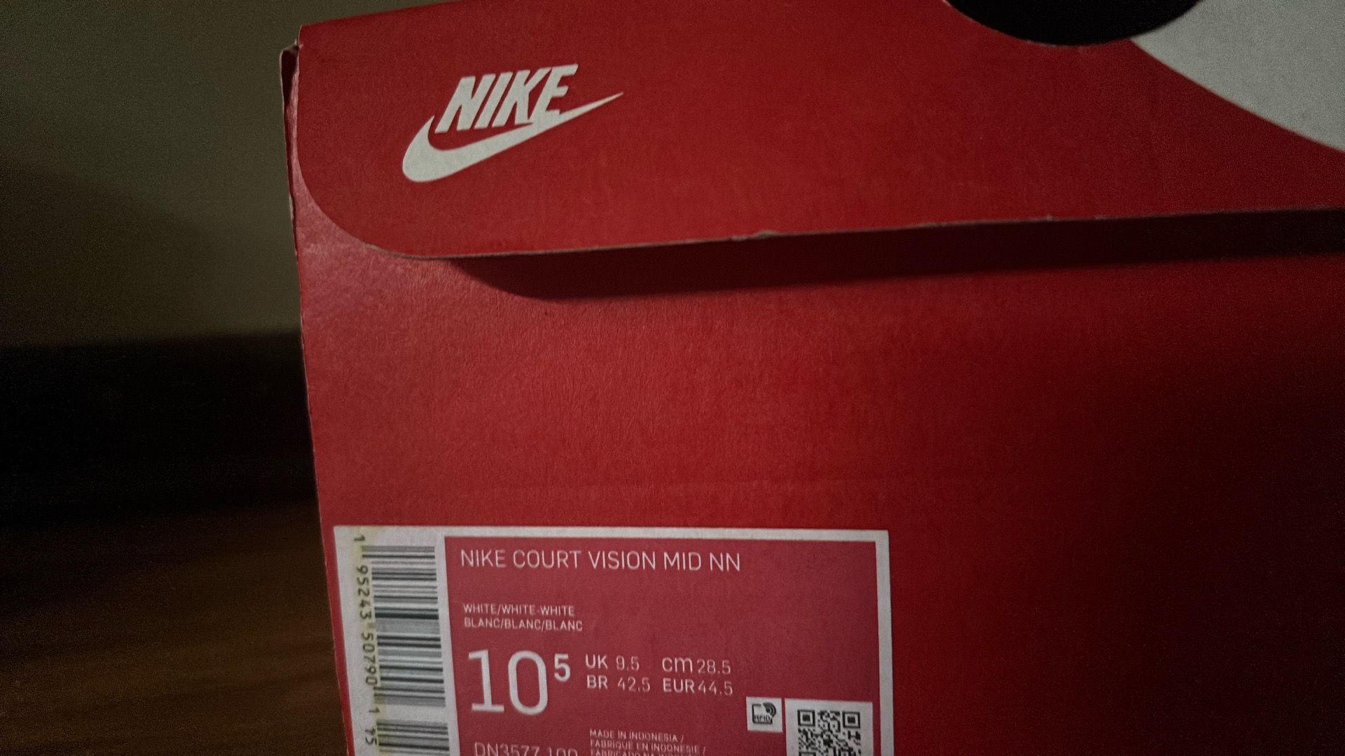Nike Court Vision Mid White Size 10.5 Men’s - photo 2
