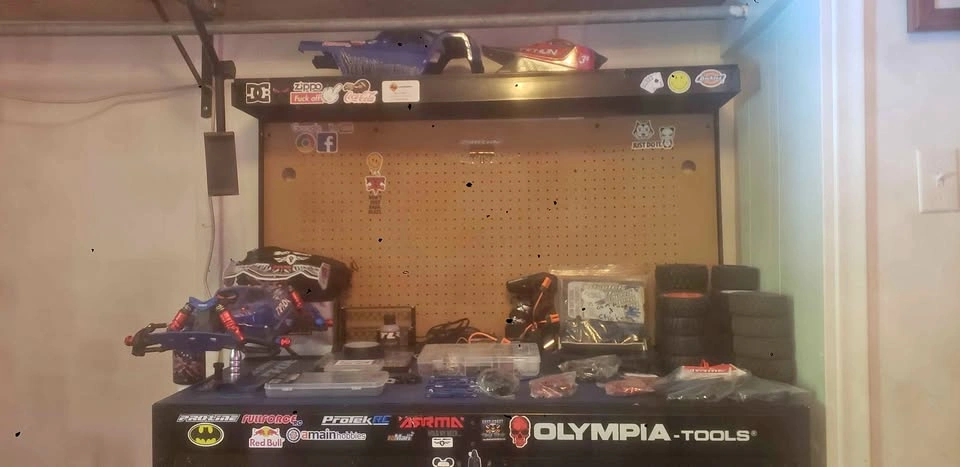 Arrma Typhoon v3 1/8 Scale RC Car w/ Parts & Workbench