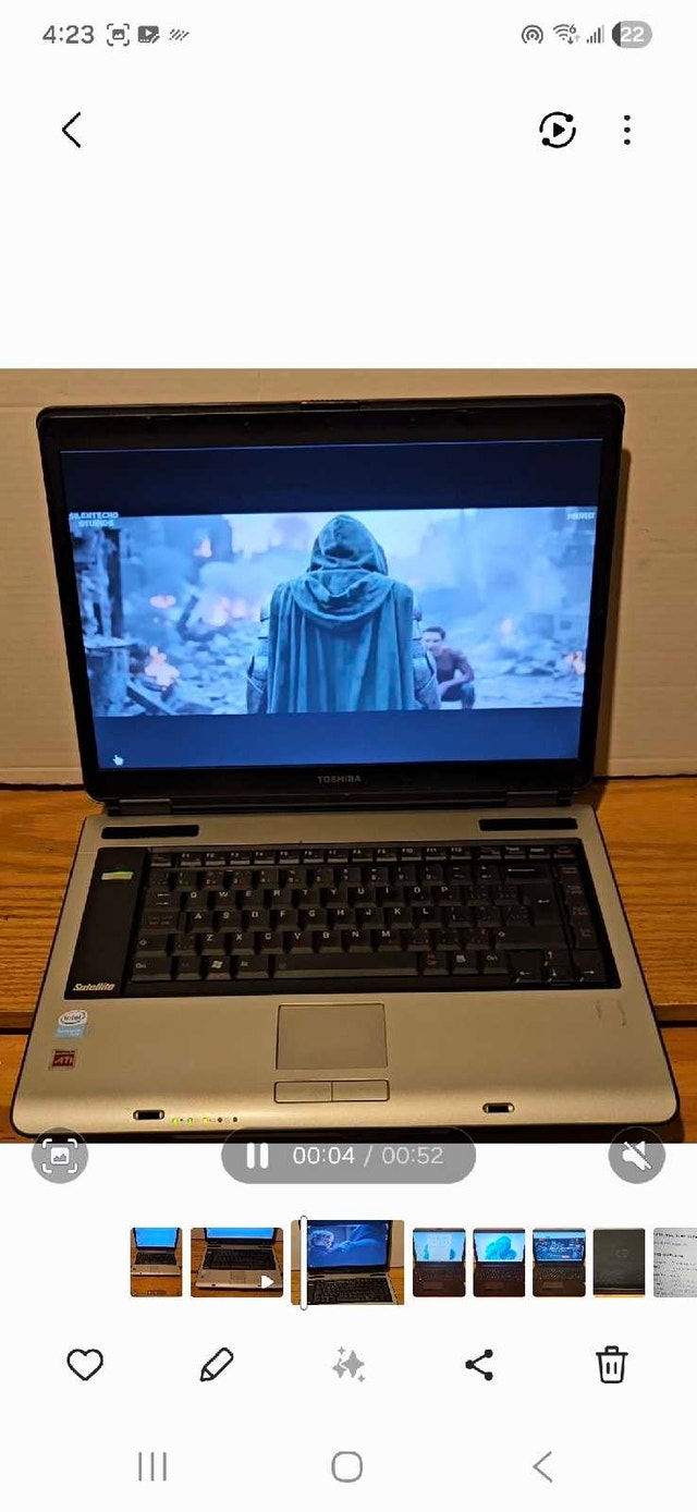 Toshiba Satelite A100 Laptop - photo 2