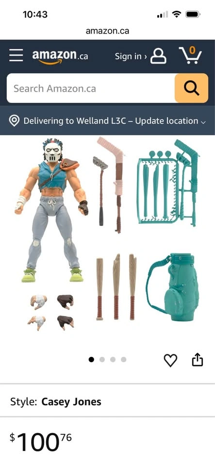 Super7 TMNT Ultimates Casey Jones Action Figure - photo 5