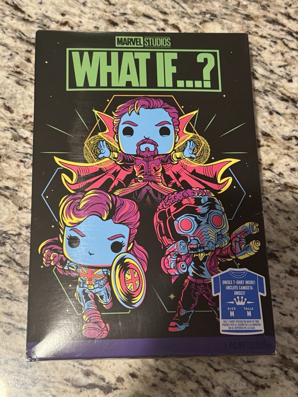 Funko Pop! Tees Marvel What If...? Captain Carter/Star-Lord Tee