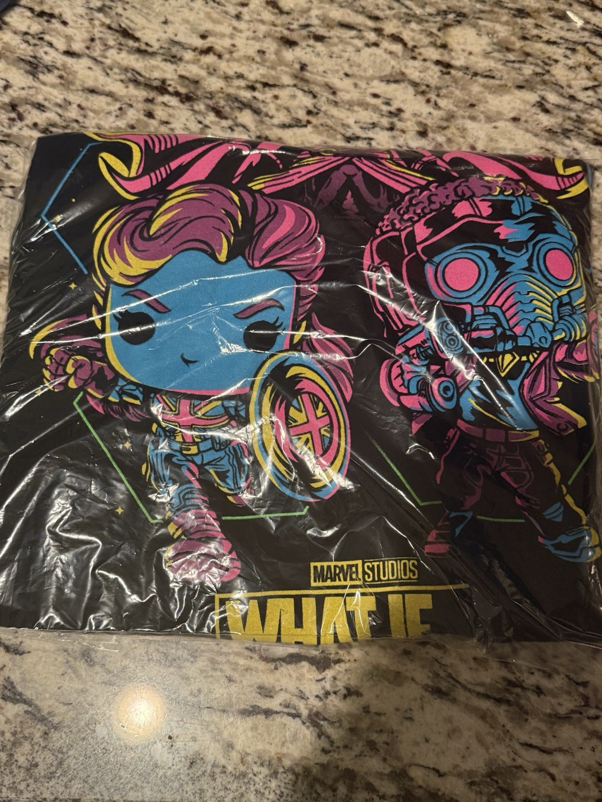 Funko Pop! Tees Marvel What If...? Captain Carter/Star-Lord Tee - photo 3