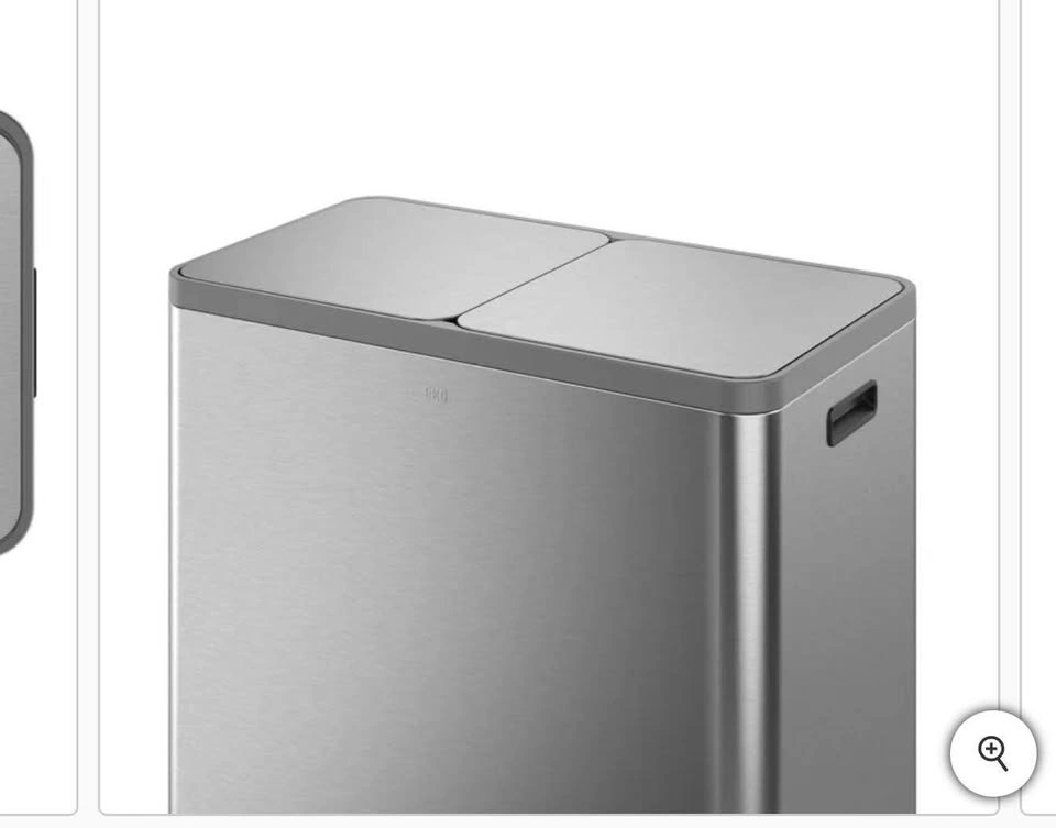 EKO 42L+42L Dual Compartment Stainless Steel Step Can - photo 4