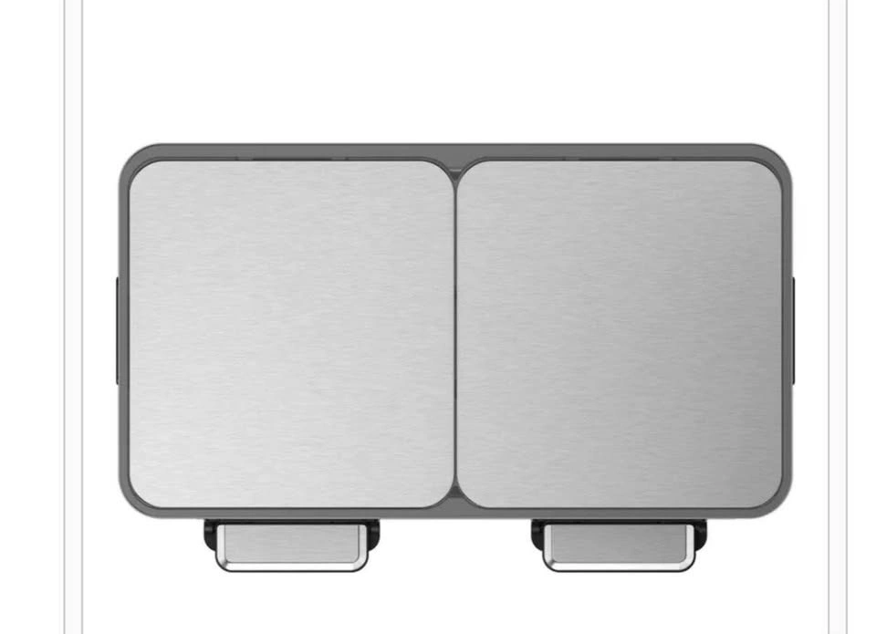 EKO 42L+42L Dual Compartment Stainless Steel Step Can - photo 5