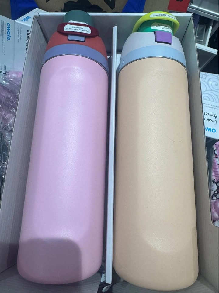 Owala FreeSip Water Bottles 2-Pack Pink & Tan - photo 2