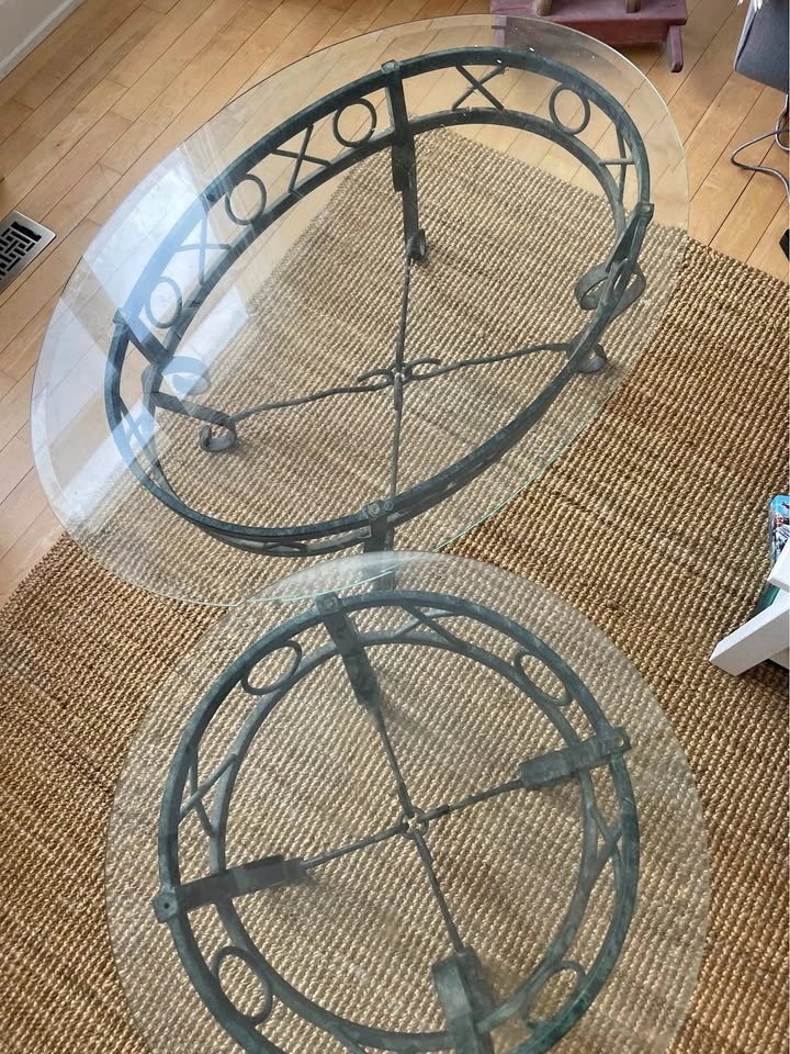 Glass Top Coffee & End Table Set