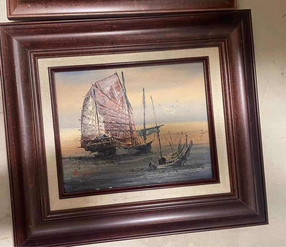 $20 ea/ both $30 original paintings 12x16” sailboat lighthouse - photo 2