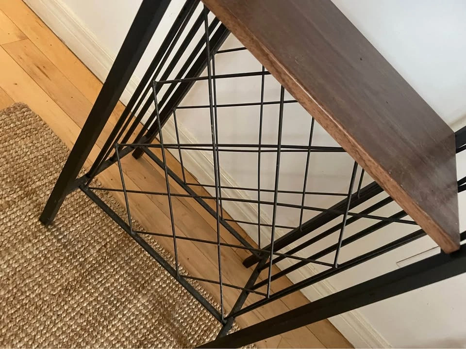 Metal & wood wine rack, peeling on top (price reflective) - photo 4