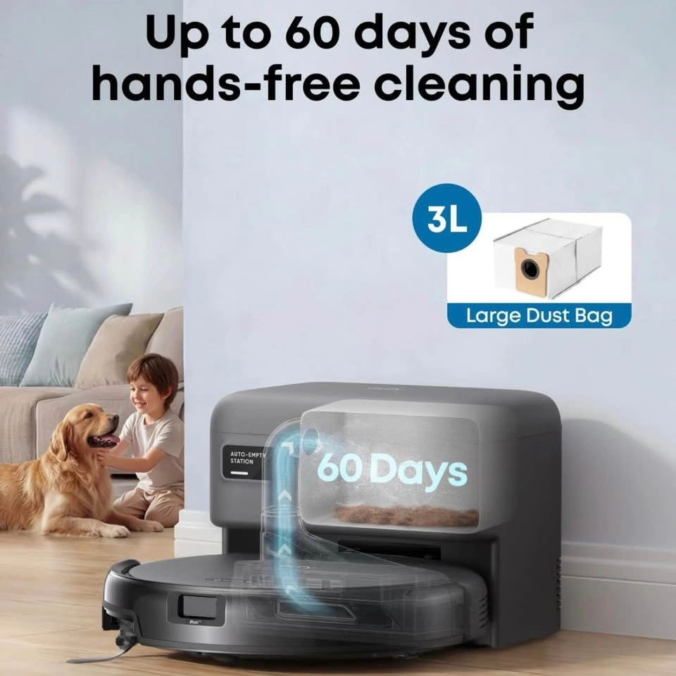 Eufy Robot Vacuum C10 w/ Auto-Empty Station | 4000Pa Suction - photo 2