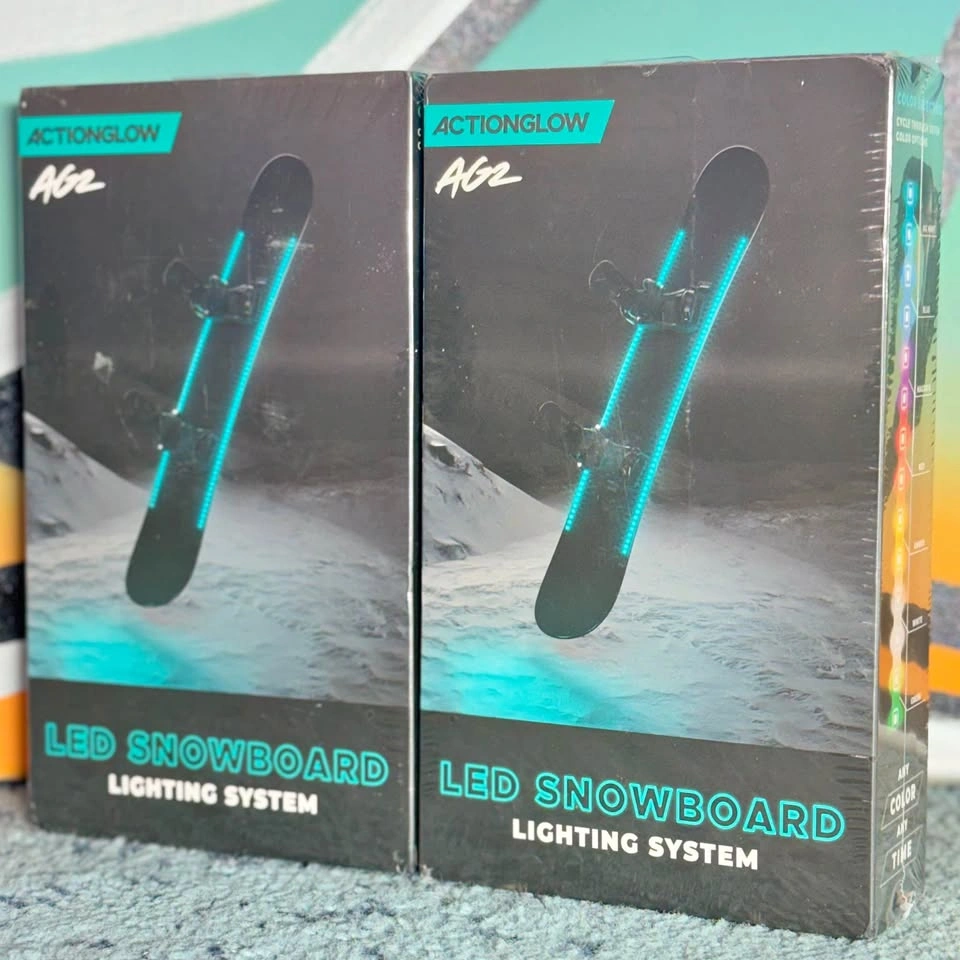 ActionGlow AG2 LED Snowboard Light Kit (2 Pack) - New