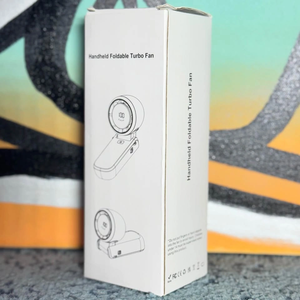 Handheld Foldable Turbo Fan | Rechargeable | Portable Mini Fan - photo 3