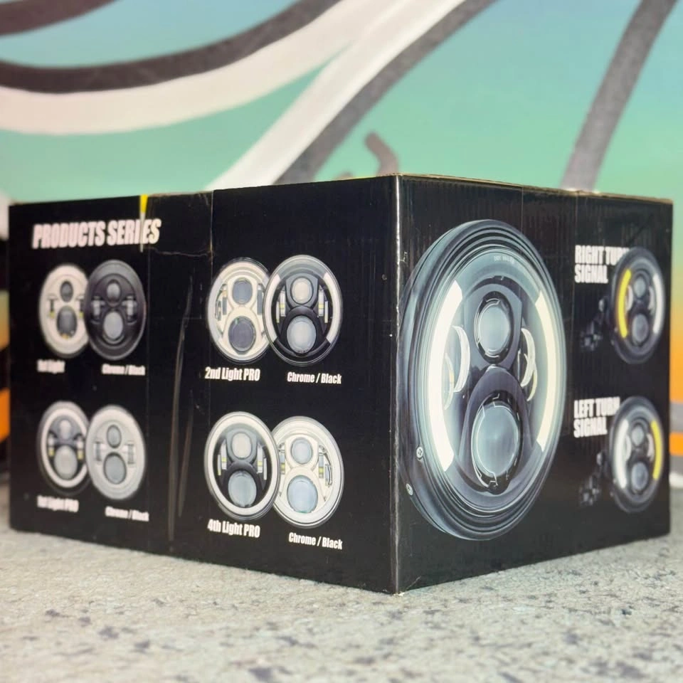 SKTYANTS 7” LED Motorcycle Headlight w/ Turn Signals - Brand New - photo 2