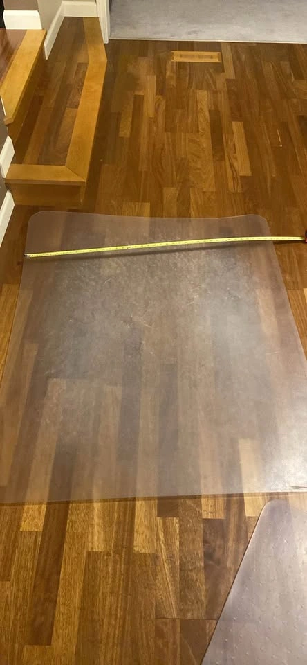 Clear Plastic Office Chair Floor Mat - photo 2