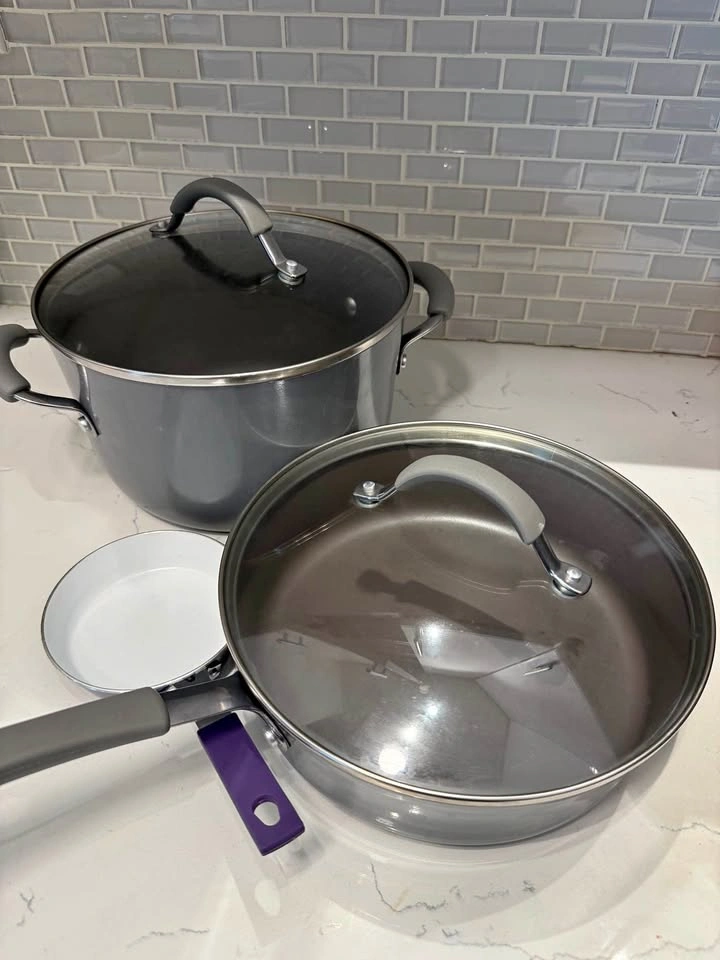 Rachael Ray Cookware Set + Mini Egg Pan | 3 Pieces