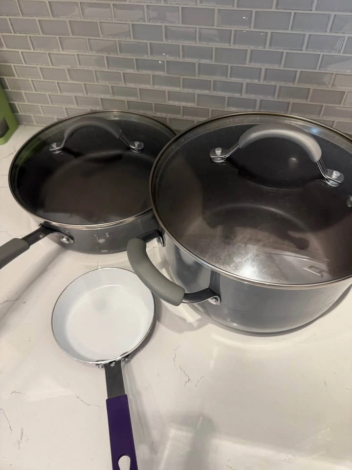 Rachael Ray Cookware Set + Mini Egg Pan | 3 Pieces - photo 2