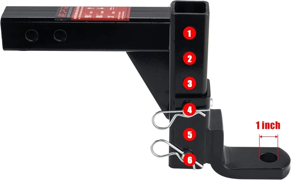 OPENROAD Adjustable Trailer Hitch Ball Mount Fits 2-Inch Receive - photo 2