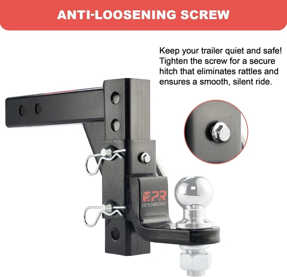 OPENROAD Adjustable Trailer Hitch Ball Mount Fits 2-Inch Receive - photo 3