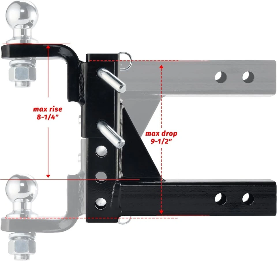OPENROAD Adjustable Trailer Hitch Ball Mount Fits 2-Inch Receive - photo 5