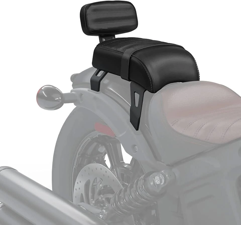 Motorcycle Passenger Seat with Backrest for Indian Scout Bobber - photo 2