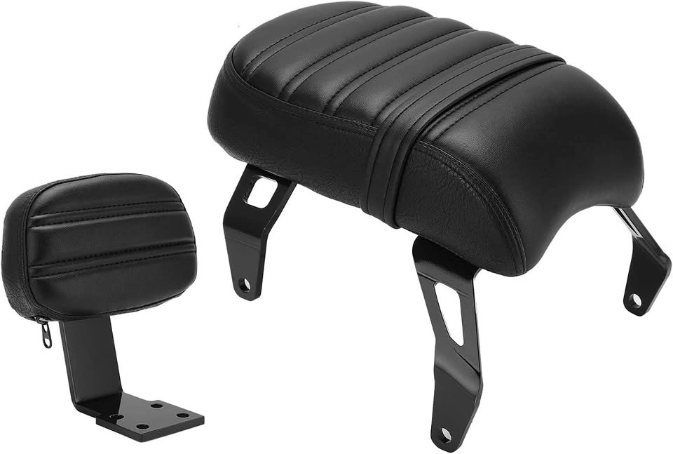 Motorcycle Passenger Seat with Backrest for Indian Scout Bobber - photo 4