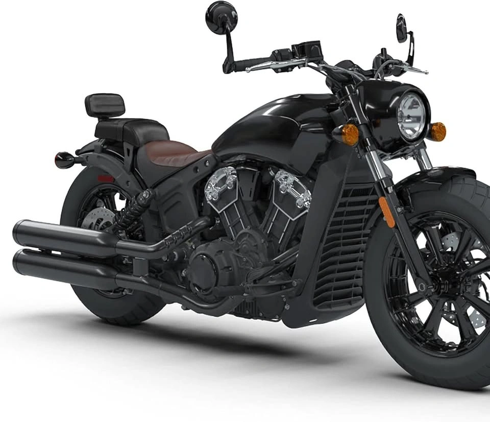 Motorcycle Passenger Seat with Backrest for Indian Scout Bobber - photo 5