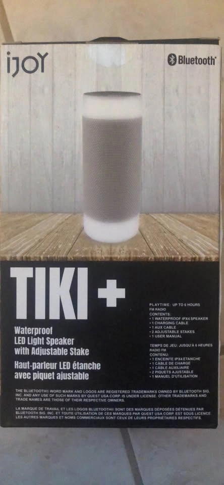 iJoy TIKI+ Waterproof LED Light Speaker with Stake - photo 2