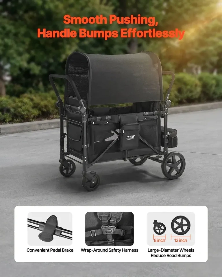 VEVOR 4-Kid Wagon Stroller - photo 5