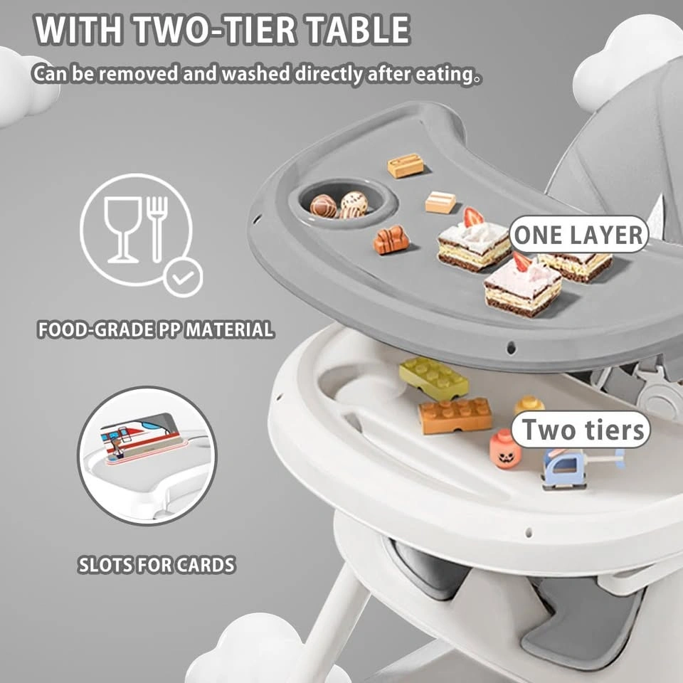 UBRAVOO 3-in-1 Baby High Chair Foldable Portable - photo 3