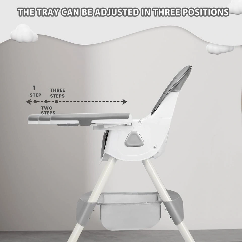 UBRAVOO 3-in-1 Baby High Chair Foldable Portable - photo 5