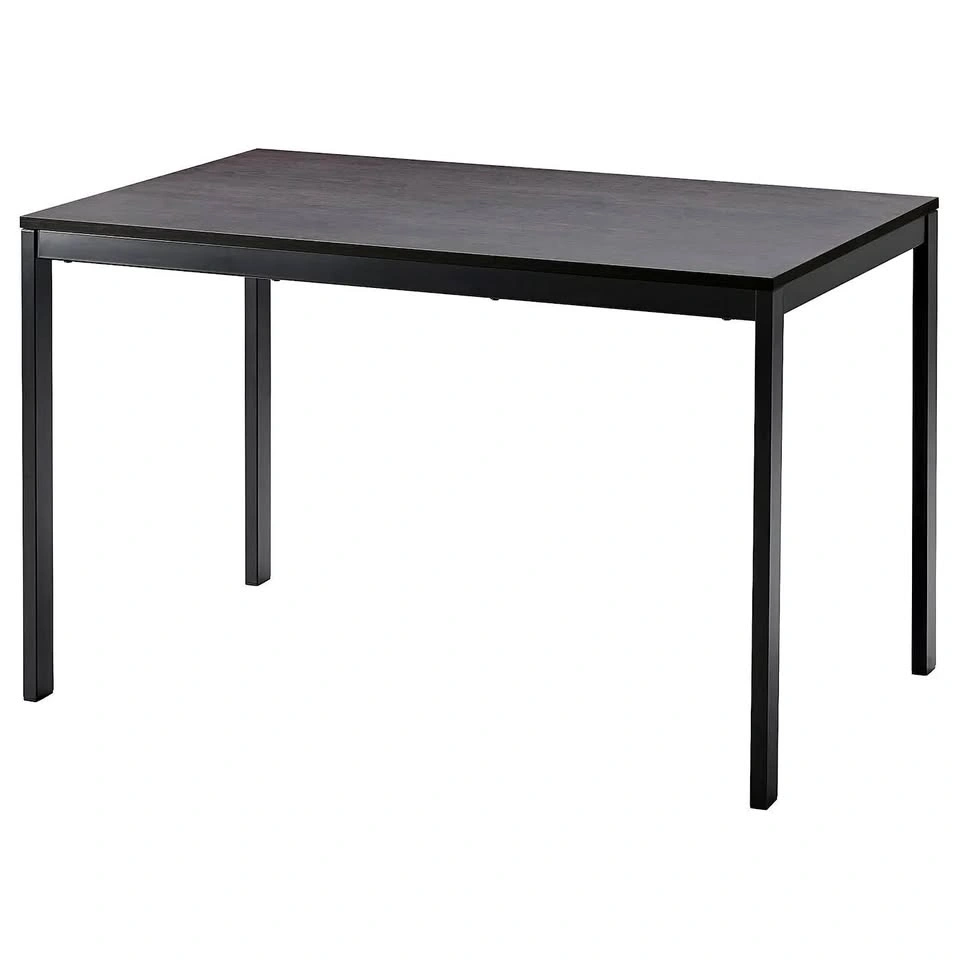 IKEA Extendable table, black/dark brown
