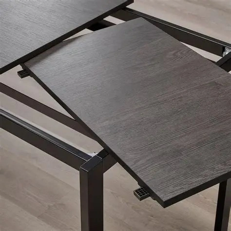 IKEA Extendable table, black/dark brown - photo 4