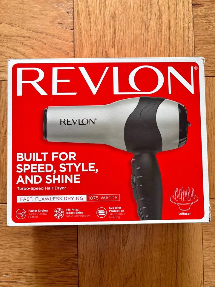 Revlon Turbo-Speed Hair Dryer 1875 Watts with Diffuser