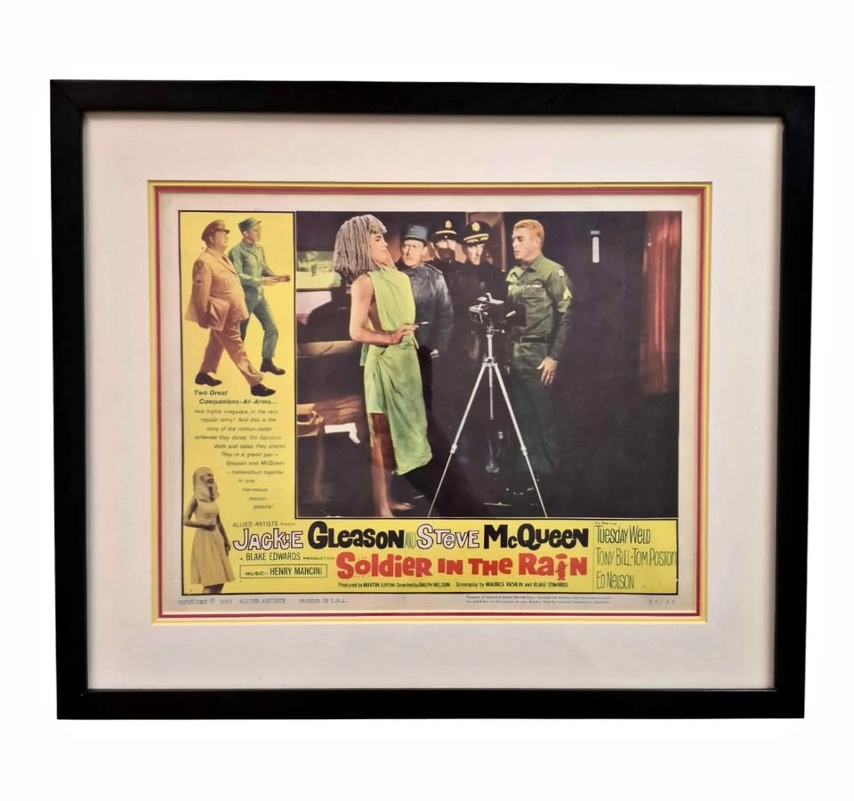 Picture frame with vintage poster
