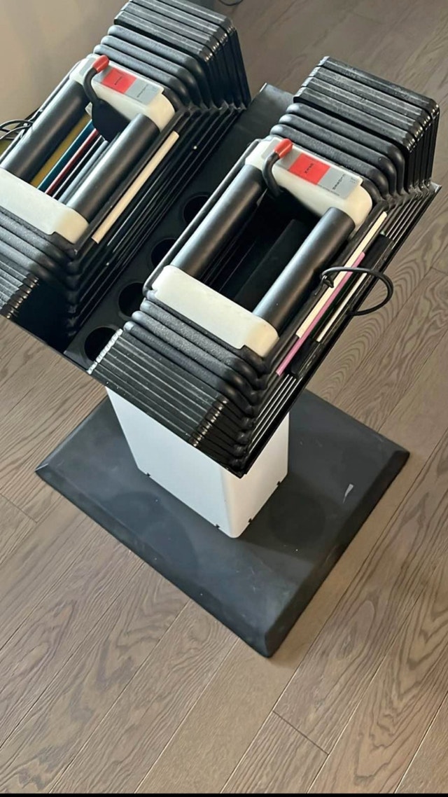 Powerblock 90 lb Adjustable Dumbbells with Stand - photo 2