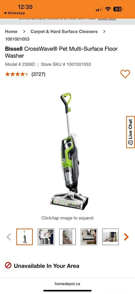 Bissell Crosswave Multi-Surface cleaner