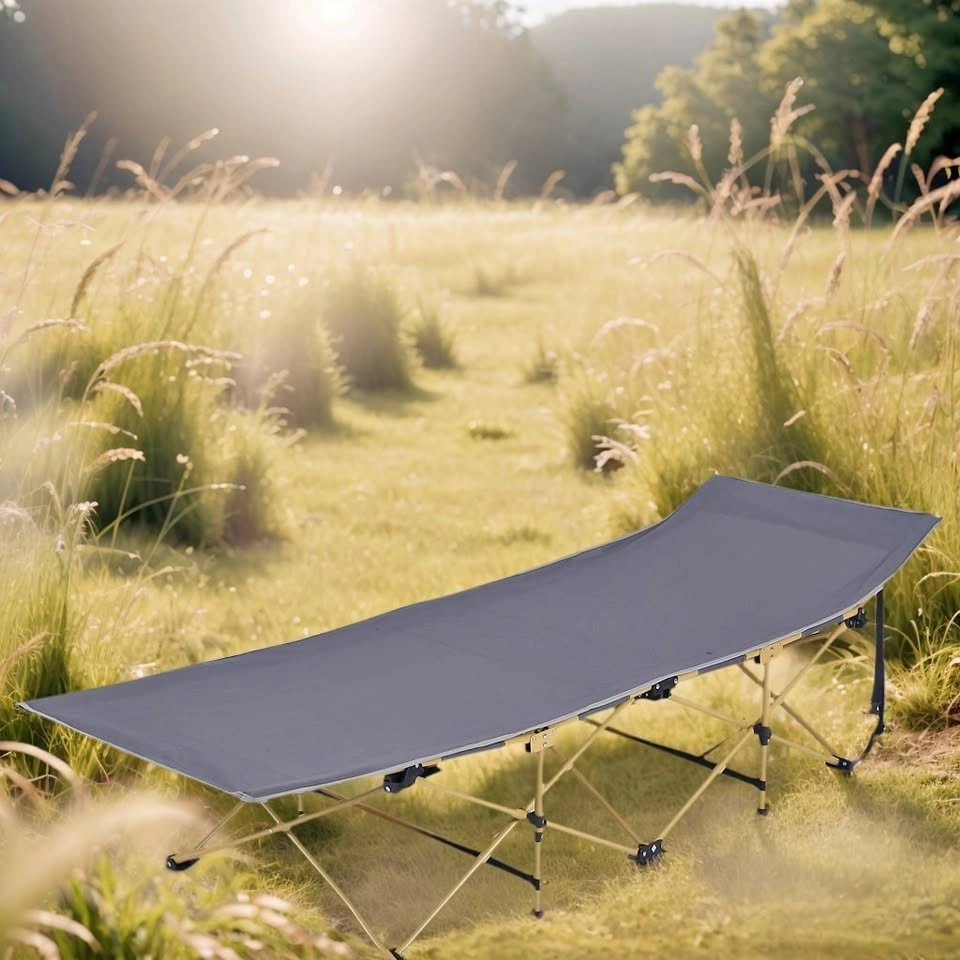 Ergonomic Foldable Camp Bed - Outdoor Use