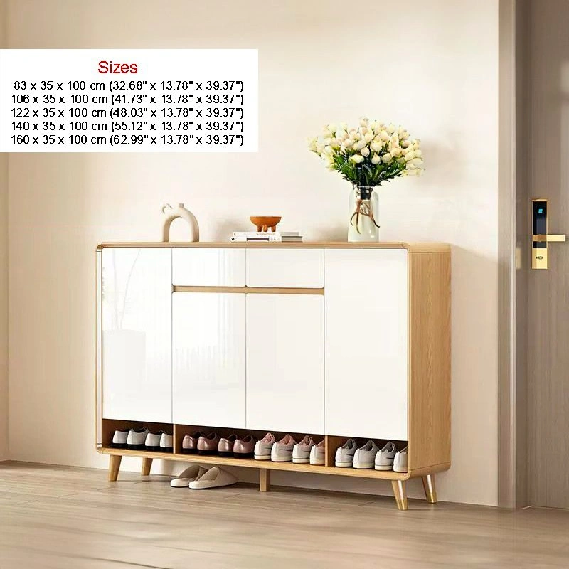 Nordic Wood Door Entry Shoe Cabinet - SOCE049