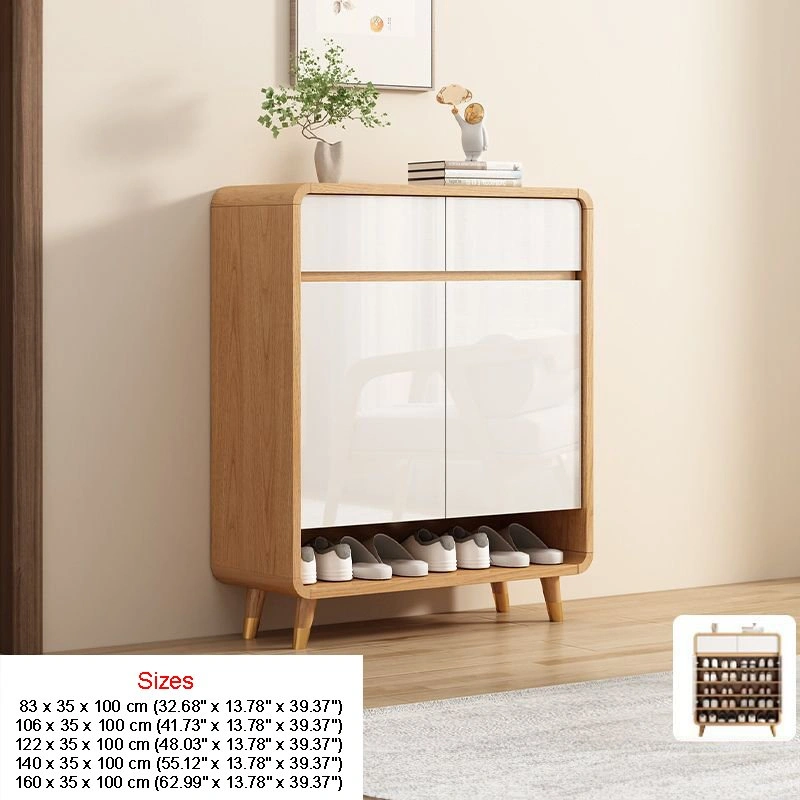 Nordic Wood Door Entry Shoe Cabinet - SOCE049 - photo 2
