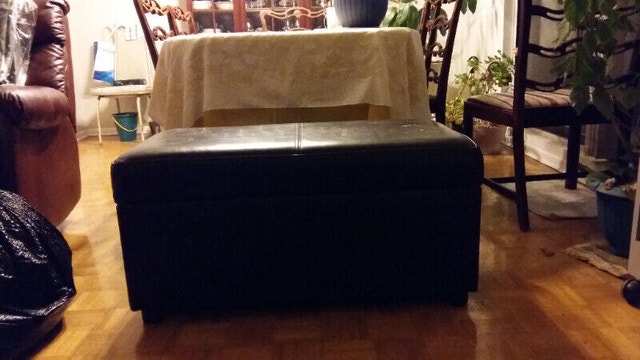 Chocolate Coloured Ottoman