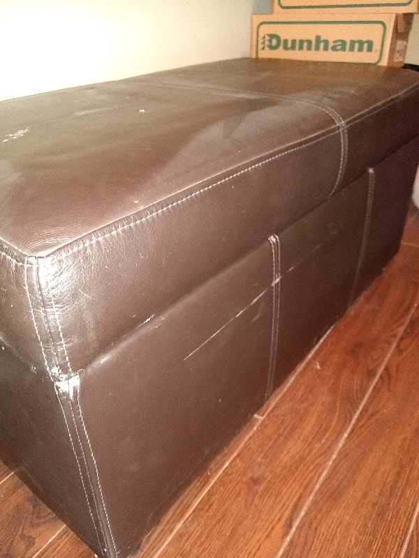 Chocolate Coloured Ottoman - photo 4