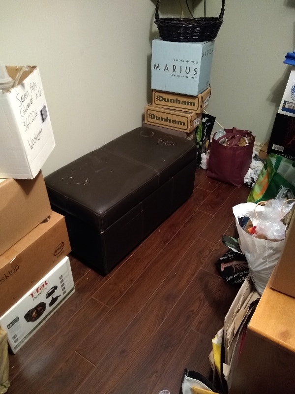 Chocolate Coloured Ottoman - photo 5