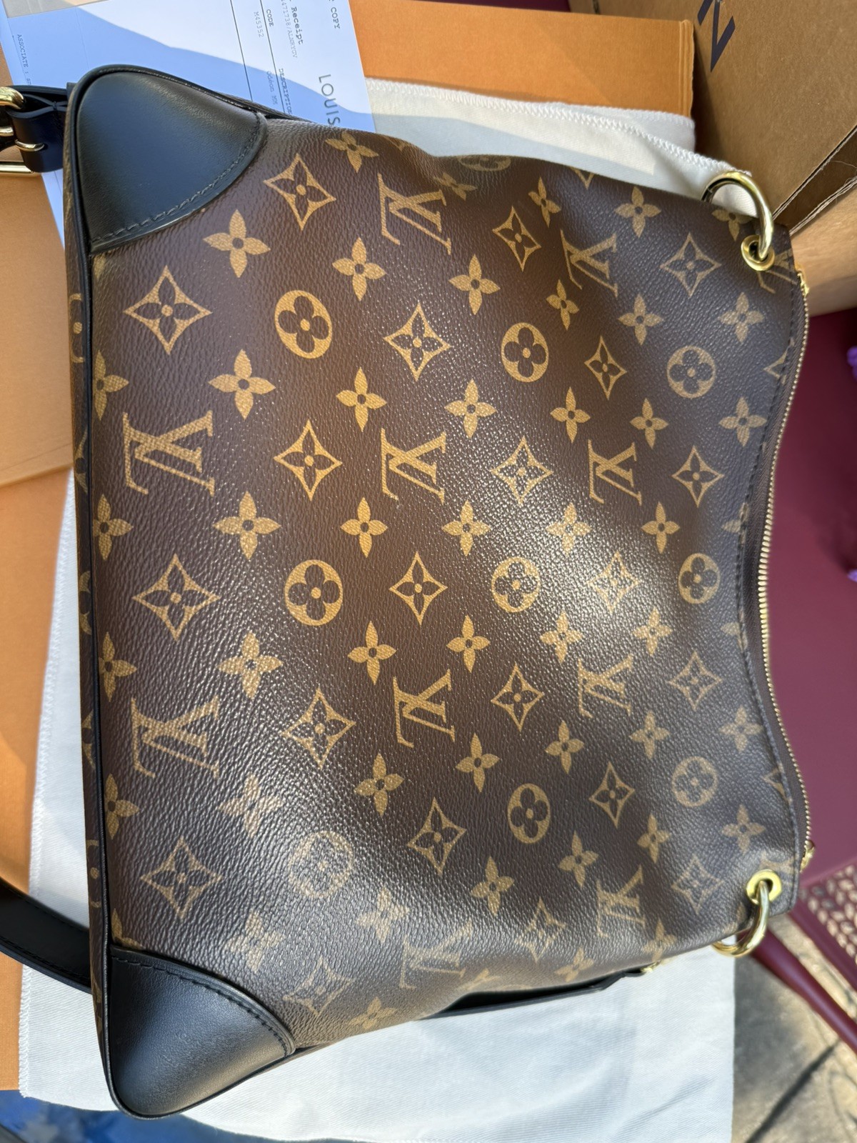 Authentic Louis Vuitton Odeon MM Shoulder Bag