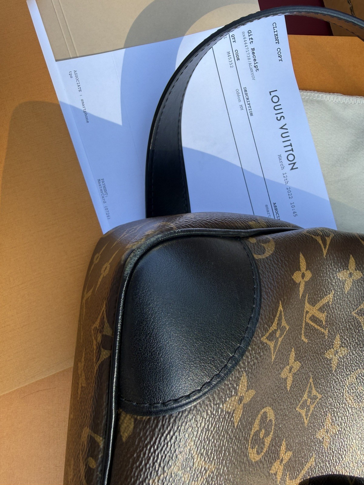 Authentic Louis Vuitton Odeon MM Shoulder Bag - photo 2