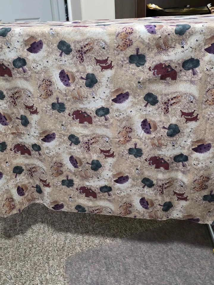 2.5 Meters Cotton Noah's Ark Fabric (2 Pieces) - photo 2