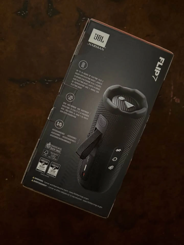 NEW JBL Flip 7 - Portable Waterproof Speaker - Black - photo 4