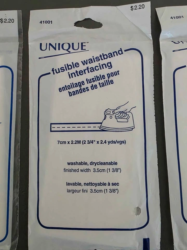 4 Unopened Packages of Fusible Waistband Interfacing - photo 2