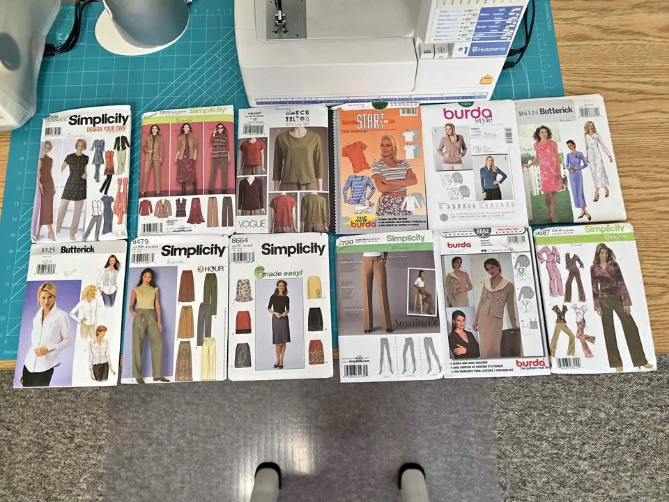 12 Uncut Women's Sewing Patterns