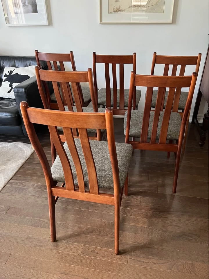 Set of 6 Danish Mahogany Dining Chairs by Farstrup - photo 2