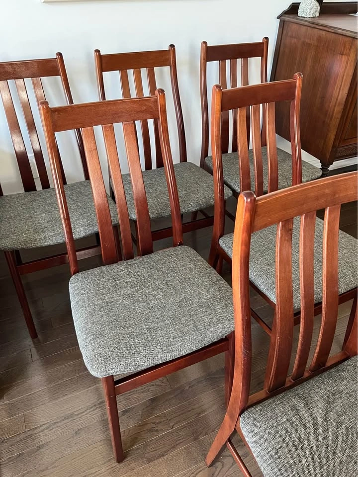 Set of 6 Danish Mahogany Dining Chairs by Farstrup - photo 3