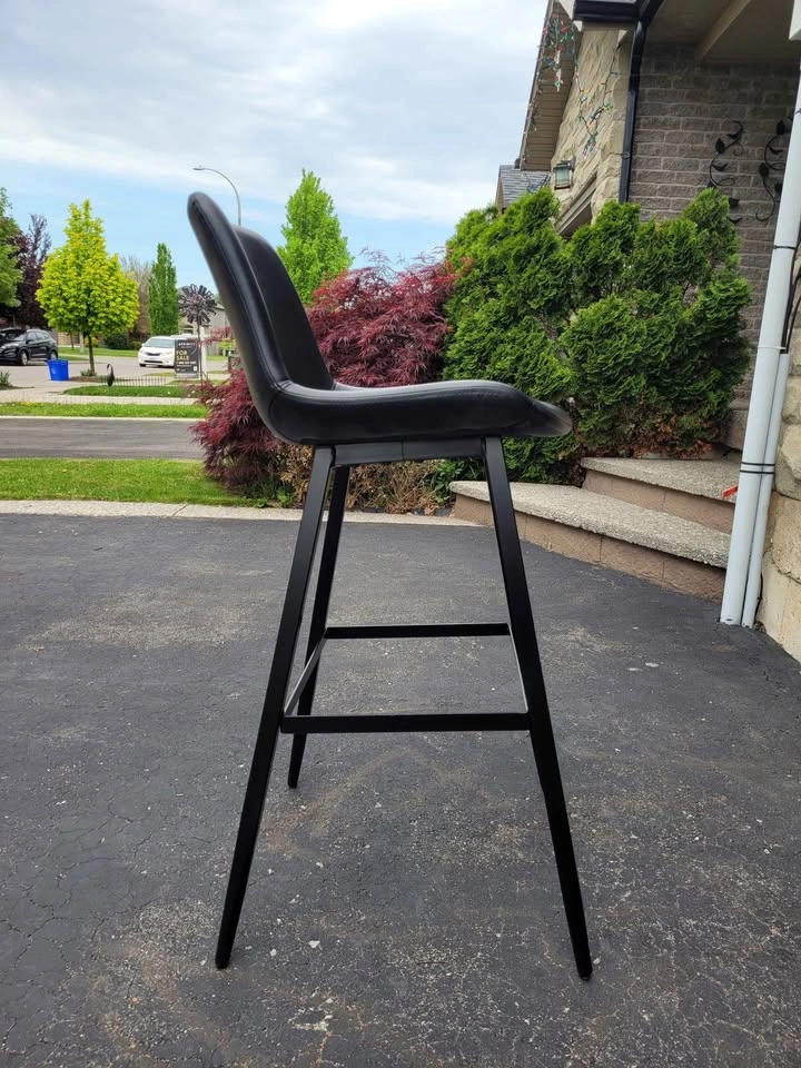Modern Black Bar Stools - Set of 4 - 30" Seat Height - photo 2